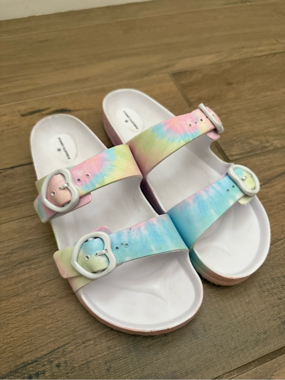 Stoney Clover x Target Tie-Dye Pastel Double-Buckle Slide Sandals — Women